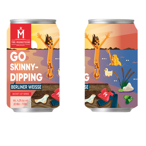 go skinny dipping 24x33cl blik