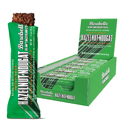 Barebells bars VEGAN Hazelnut Nougat 12x55gr