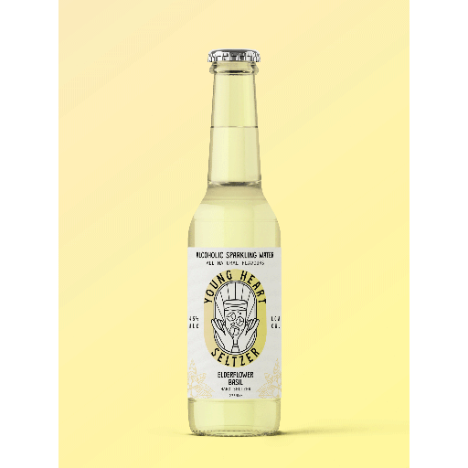 young heart seltzer elderflower 27.5cl