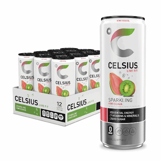 Celsius Kiwi Guave blik 12x25cl