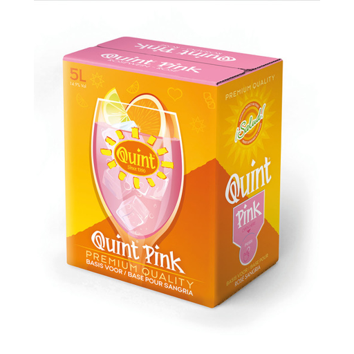 sangria quint pink 5l bib